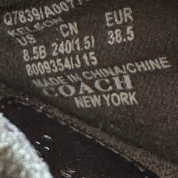 Coach Black Sneakers - Picture 3 of 5